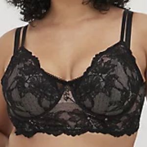 NWT Torrid Black Lace Underwire Bra Size 3